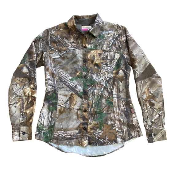 Magellan Outdoors Hunt Gear Women’s Medium Green Brown Woods - Picture 1 of 12